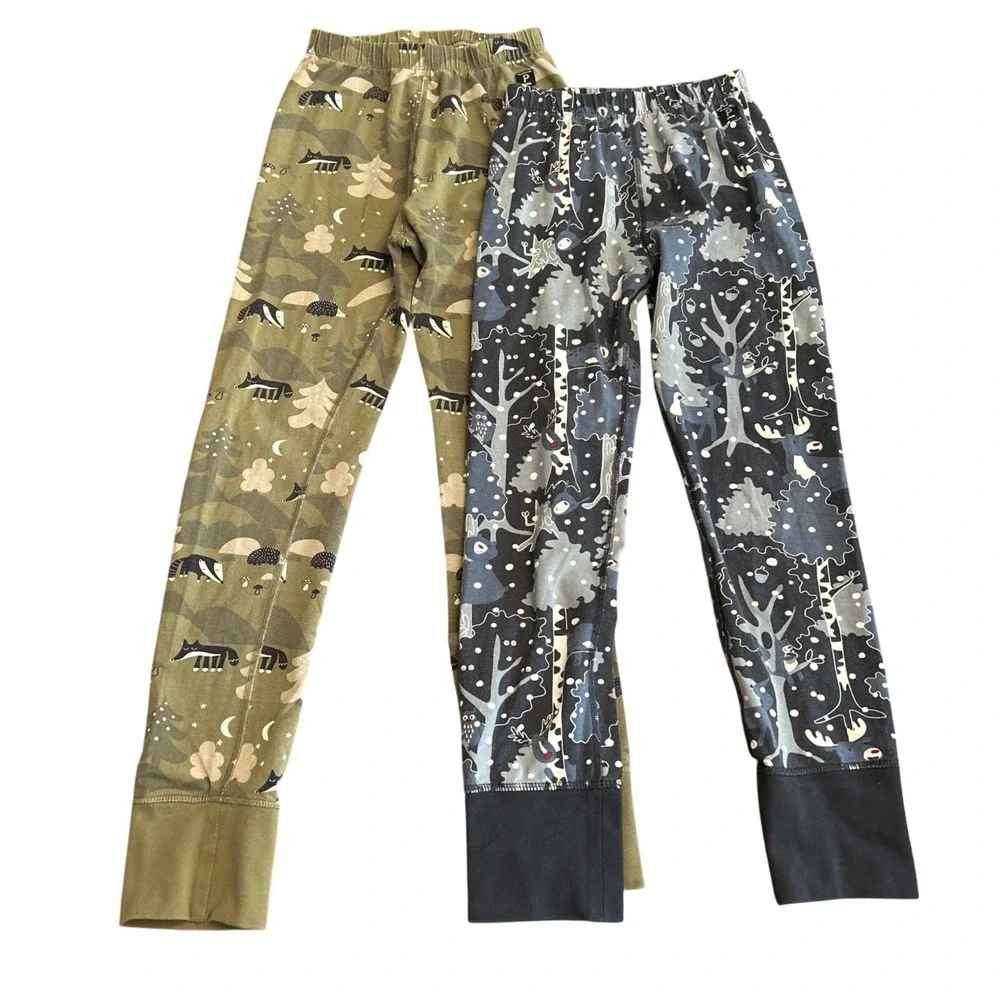 Polarn O. Pyret Boys Pajama Pants Sweden Bundle of 2 6-8 Yrs 8-10 Yrs Forest